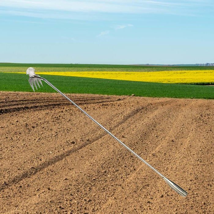 Frunimall Extracteur De Mauvaises Herbes Manuel Avec Poignée Longue En Acier 3 Griffes Faciles