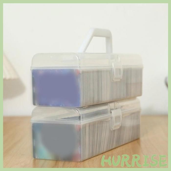 Boîte De Rangement 3 En 1 Pour Plus De 200 Cartes – Avec 4 Séparateurs, étui Rigide Bleu Pour Commander Et Jeux TCG