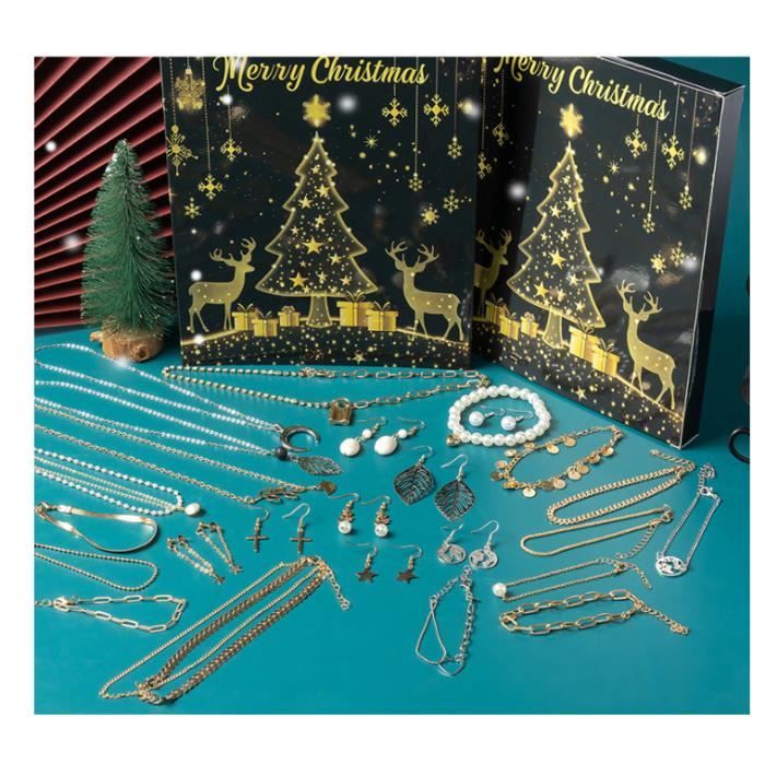 Bracelet Calendrier De L'Avent 2024 - 24 Pendentifs + 2 Bracelets, Pour Compte à Rebours De Noël, Bijoux Fille - 9