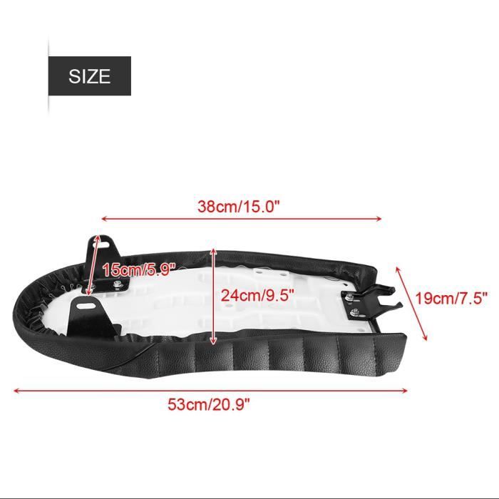 Hlyjoon Sedile Moto In Pelle PU Vintage Caffè Racer Sedile Moto