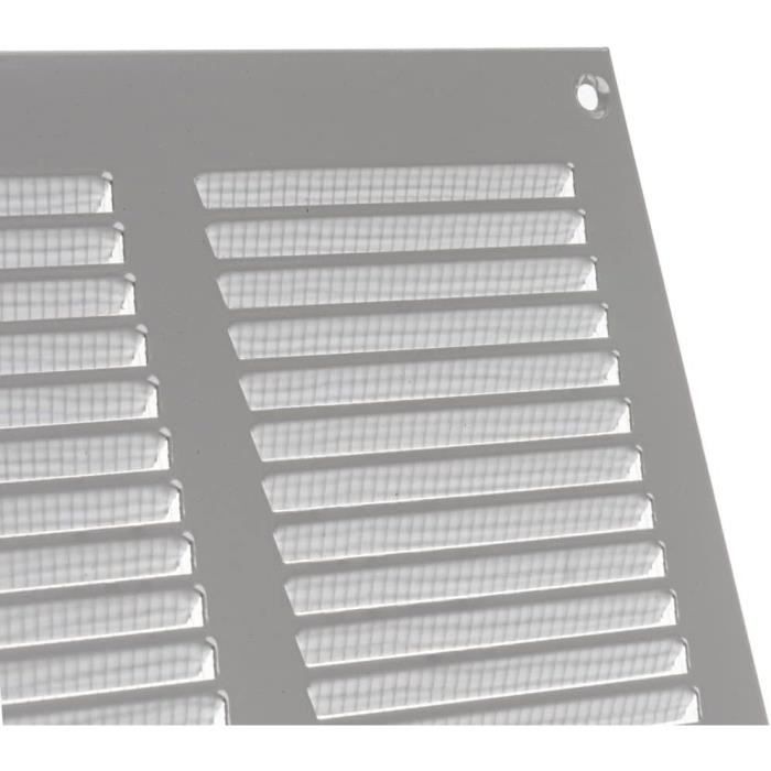 Grille D'Aération Avec Moustiquaire Inox 316 - 127mm X 115mm - Neuf