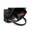 Betlewski - Sac d'affaires homme cuir, porte-documents serviette de travail BTM sac à bandoulière 40 x 22 cm - (Noir - Cuir)-3