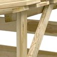 Pergolas avec toits en bois de pin imprégné - KEENSO - 100x90x100 cm - Résistantes à la corrosion-3