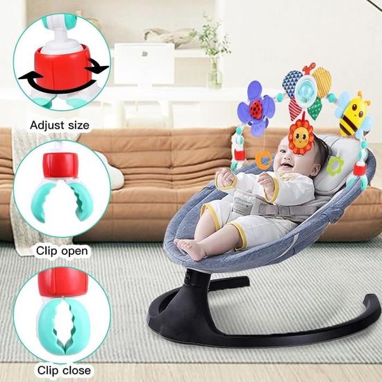 Coriver Arche Eveil Bebe, Réglable Arche D'activités pour Bébé avec Hochet Mouli