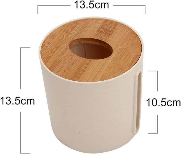 Lot De 6 Boîtes à Mouchoirs Rondes Voiture - 14,5 X 6,8 Cm - Porte-Mouchoirs Cylindrique Pour Porte-Gobelet