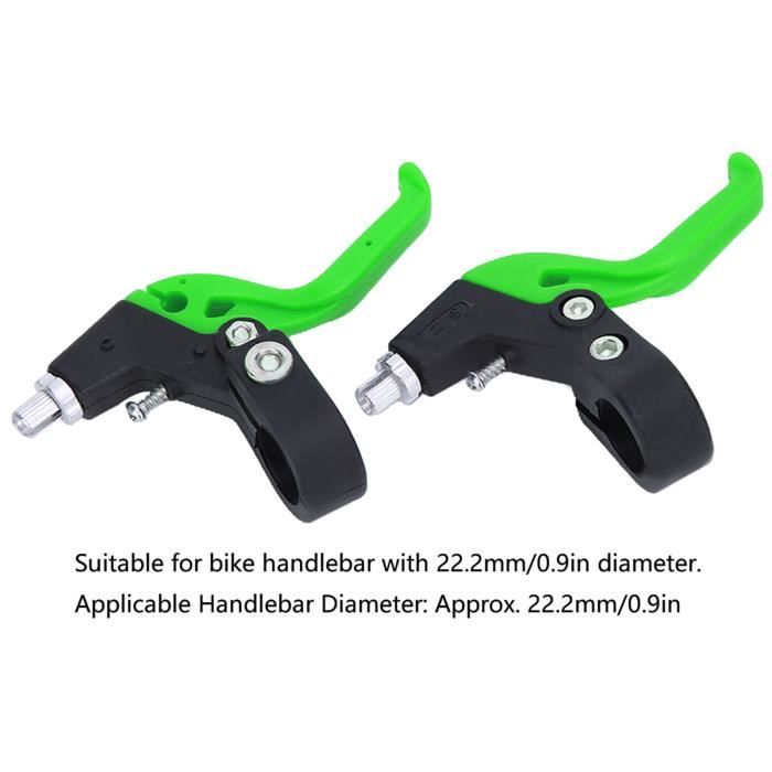 Paire De Poignées De Frein Vélo Alliage Aluminium - Leviers Frein Route MTB 22mm Diamètre, Argent