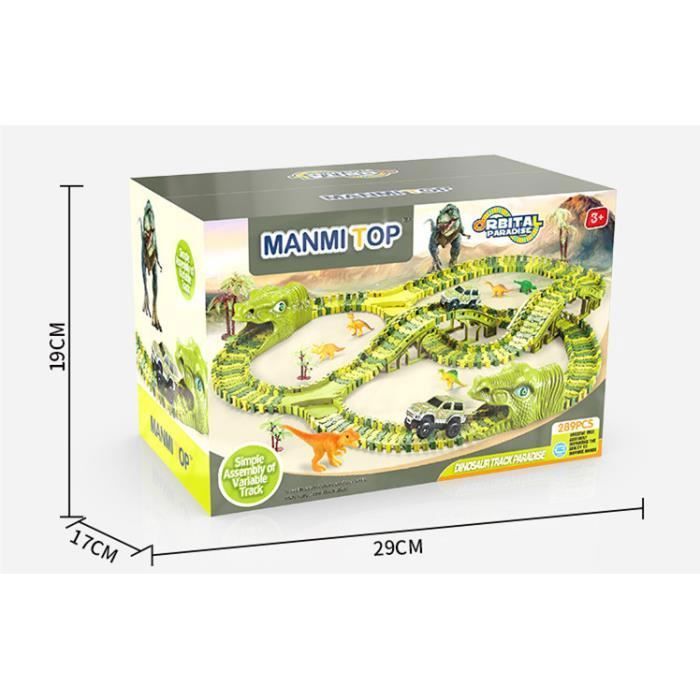 Circuit Voiture Enfant - Piste Puzzle Itinéraire Modulable - Jeu Éducatif Créatif Cadeau 2-6 Ans
