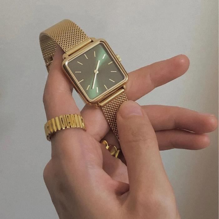 Montre carrée femme 2025 luxe