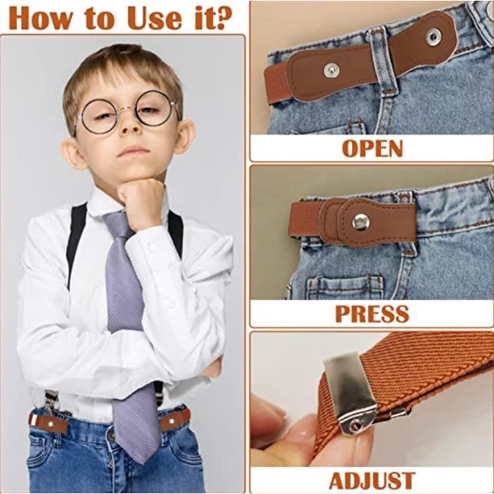 Ceinture sans boucle enfant outlet