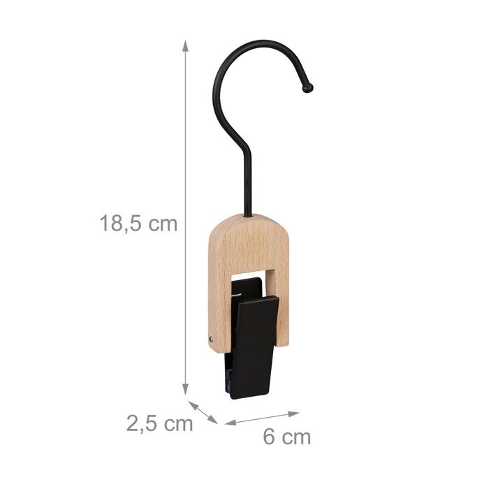 Lot De 10 Cintres à Pince En Bois - Sans Marque, Pour Pantalons, état Neuf Pour La Plupart