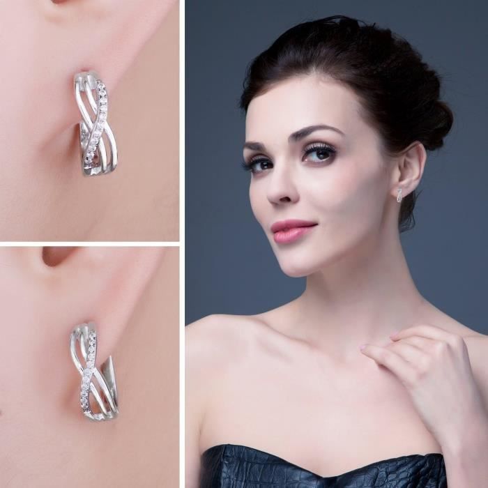 Boucles DOreilles Cercles Ronds En Acier Inoxydable À Zircon Torsadé 3 Pièces Créoles Simples Huggies Bijoux Piercing Cartilage Femme Du 20,99 € | DHgate