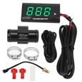 Jauge De Température D'Eau Moto LCD Ultra Mince - Affichage Vert - Compteur Précis DC12V Pour Modification Moto