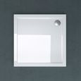 Receveur de douche bac à douche Sogood Faro01 acrylique plat blanc carré 70x70x4cm pour la salle de bain-0