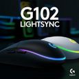 Logitech Gaming Mouse G102 LIGHTSYNC - Souris - pour droitiers - Optique - 6 Boutons - Filaire - USB - Noir-0