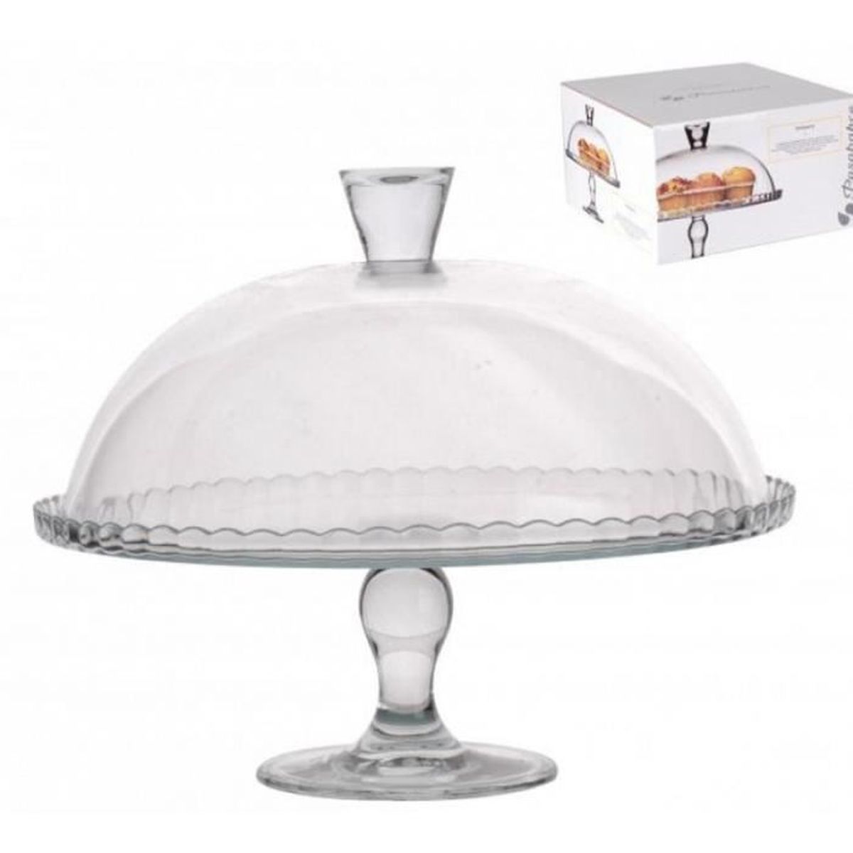 Plat A Tarte Sur Pied Cloche En Verre Plat A Gateaux Sur Pied Cloche En Verre Dia 32 5 X H 30 Cm Cdiscount Maison