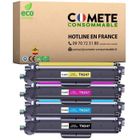 TN247 - Pack de 4 Toners compatibles Brother TN247 TN-247 ou TN243 TN-243 - Noir Cyan Magenta Jaune - Comete Consommable