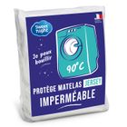SWEETNIGHT Protège matelas - SWEET NIGHT - 160x200 cm - Imperméable - Micro Respirant - Lavable à 90°C