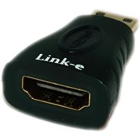 Link-e ® : Adaptateur HDMI Femelle vers Mini HDMI Mâle (type C) avec connecteurs plaqués or, compatible Full HD 1080p... 