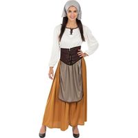 Déguisement paysanne médiévale femme - Funidelia - Marron - 100% Polyester
