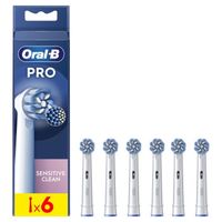Brossette ORAL-B - Pack de 6 brossettes - Sensitive Clean - Pour brosse à dent électrique