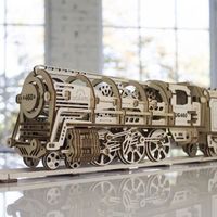 Jouet de construction - UGEARS - Locomotive à Monter - Bois - Style 19ème siècle