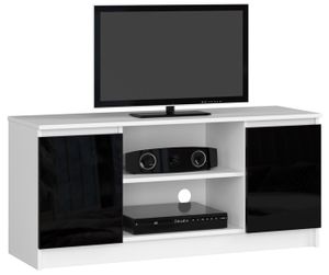MEUBLE TV Meuble TV pour salon AKORD Blanc 120 cm 2 portes f