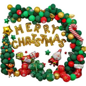 Arche Ballon Noël, Décoration de Noël, ballons rouges et blancs avec ballons  en aluminium étoile et boîte cadeau 4D pour decoration - Cdiscount Maison