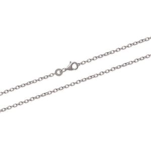 Chaine En Argent Massif Patinée TOULHOAT - Longueur 50 Cm, Taille 2 - Bijou Neuf