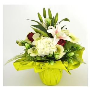 Bouquet Bulle Composer De Fleurs Haute Qualite En Latex