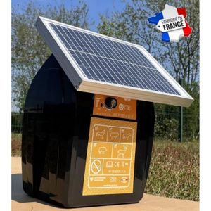 Électrificateur de clôture solaire Batterie 6 V Électrificateur 20 km 1,2 J  Reconditionné - Bon état - Cdiscount Jardin