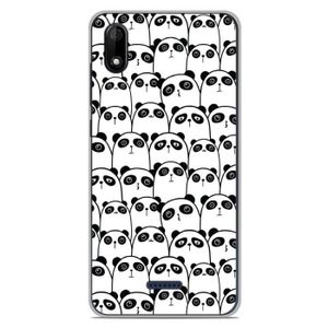COQUE - BUMPER Coque pour smartphone compatible Wiko Y60 en silicone gel protection arrière - Réunion de Pandas