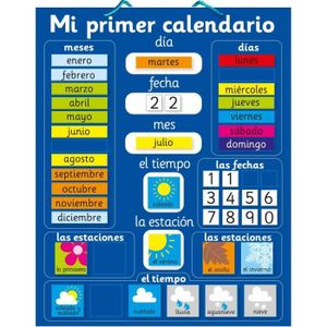 CALENDRIER - EPHEMERIDE Calendrier magnétique langue espagnole mon premier