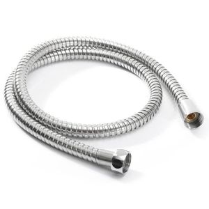 2 m Tuyau de Douche Flexible T/élescopique avec Bouchon en Cuivre Flexible R/étractable pour Douchette WC et Bidet Blanc noir, blanc 2 Pi/èces Flexible de Douche