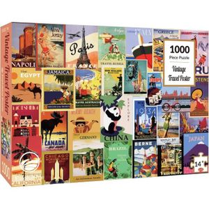 PUZZLE Puzzle 1000 Pièces Pour Adultes, Vintage Poster De