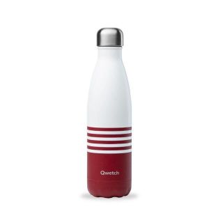 GOURDE BOUTEILLE ISOTHERME - MARINIERE ROUGE 500 ML - QWE