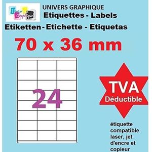 APACALI 200 Feuilles Papier Autocollant A4 Imprimable - Étiquettes Adhésives Pour Imprimante Laser Et Jet D'Encre