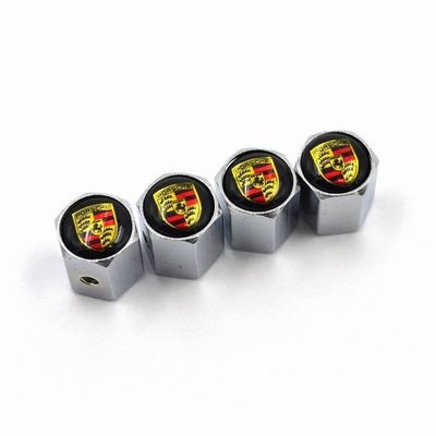 Bouchons De Valve Pneu Ferrari California (2008-2014) - Métal Avec Joint, Rouge - 9