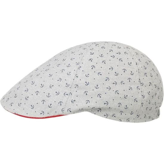 Lipodo Casquette Gavroche En Lin Flowers Femme - Pour Avec étiquette Visière, Visière Printemps