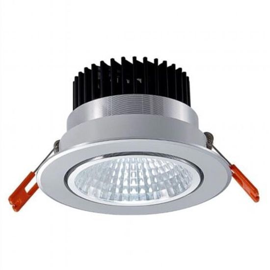Spot LED Encastrable Salle De Bain Doré/Laiton 7W Blanc Chaud - IP44 Super Plat