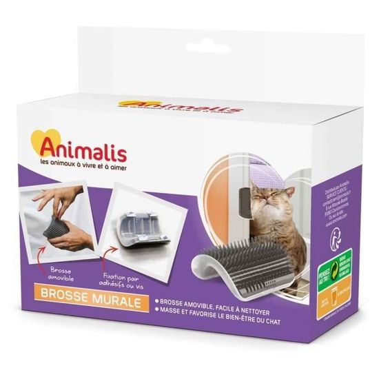 Animalis Brosse Murale Pour Chat Cdiscount Animalis Brosse Murale Pour Chat Cdiscount