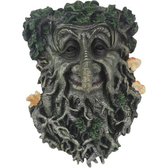 Visages D'arbre Décoratifs Pour Extérieur - En Grès, Résistants Aux Intempéries - Pour Jardin, Terrasse, Allée - 11