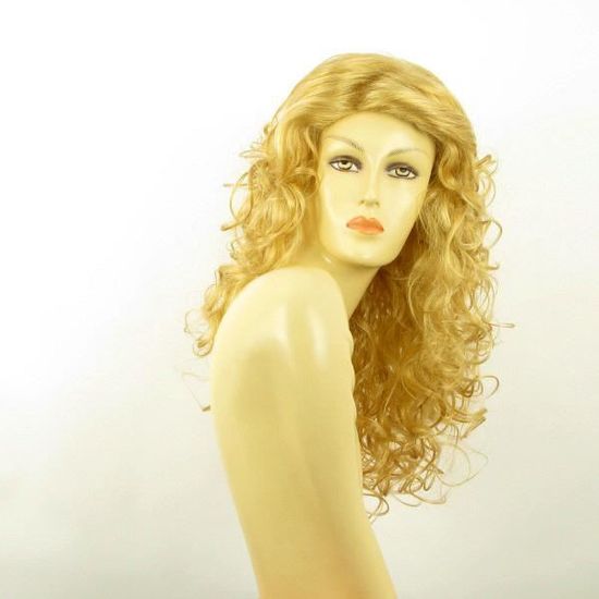 Perruque Femme Longue Bouclée Blond Foncé Meredith - Taille 27 - Synthétique Neuf Avec étiquettes