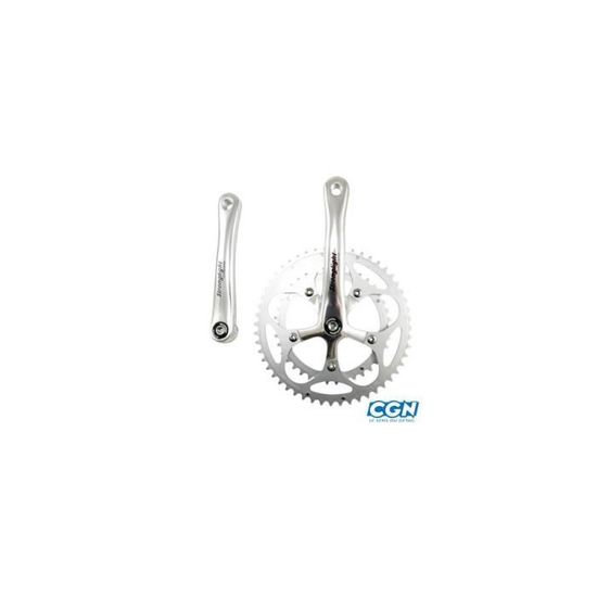Pédalier Stronglight 107 52-42 172,5 Mm - Vélo Course Eroica - Alu Argenté
