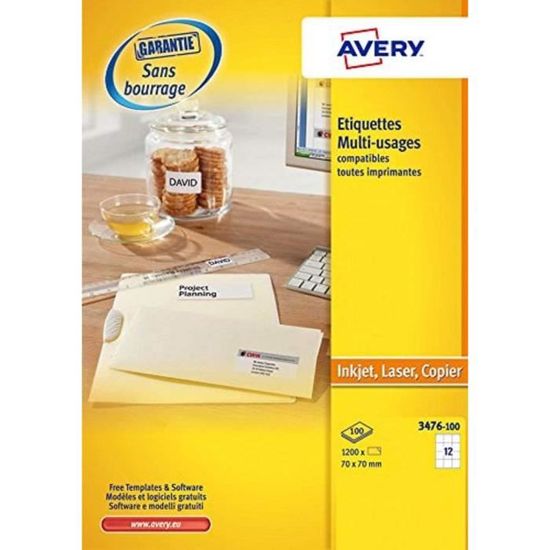 2 Rouleaux De 500 étiquettes Autocollantes Amovibles - 25x40 Mm, Résistantes à L'eau Et à L'huile - Pour Congélation, Pots D'épices, Organisation Cuisine