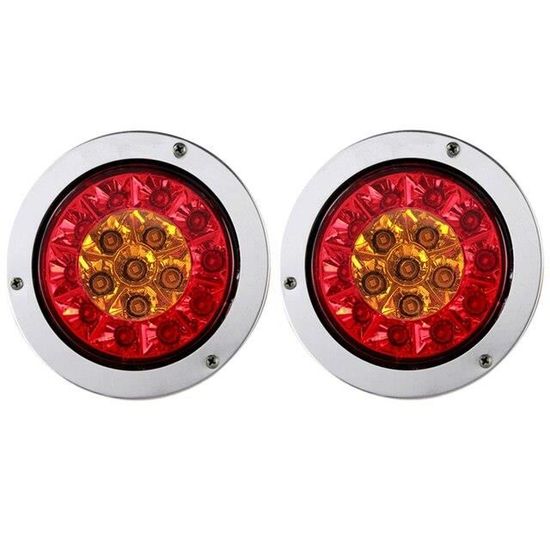 Pwshymi-2 Pièces 4 Pouces 12 Led Feux Arrière De Camion Feux De Pwshymi-2 Pièces 4 Pouces 12 Led Feux Arrière De Camion Feux De