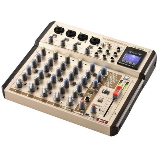 Console table de mixage 8 entrées AM8GE Phonic