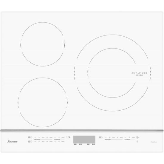 Plaque de cuisson à induction SAUTER - SPI 4360 W - 3 éléments - Vitrocéramique - Blanc
