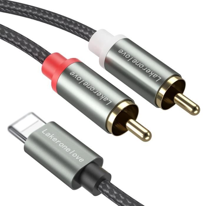 Câble audio RCA 3 RCA vers 3 câble RCA 24K plaqué or sans oxygène mâle à mâle 1m 1.5m 1.8m 2m 2.5m 3m 5m câble AV 3 dans 3 - Chine Câble d'amplificateur, câble vidéo