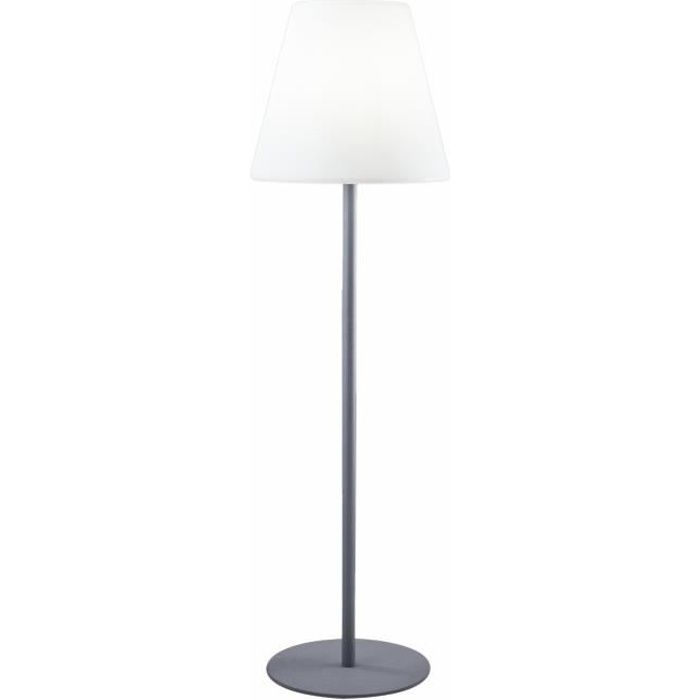 Lampadaire lumineux extérieur - LUMISKY - 150cm - Acier et polyéthylène - Blanc froid