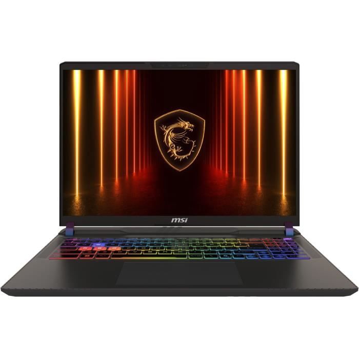 PC portable – MSI – Vector 16 HX AI A2XWHG-235XFR – 16 QHD+ IPS 240Hz – i7-255HX – RAM 32 Go – SSD 1 To – RTX 5070 Ti – DOS